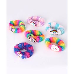 Babyhug Rubber Bands & Scrunchies Sets Free Size- Multicolor