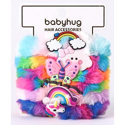Babyhug Rubber Bands & Scrunchies Sets Free Size- Multicolor