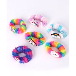 Babyhug Rubber Bands & Scrunchies Sets Free Size- Multicolor