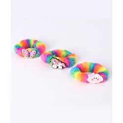 Babyhug Rubber Bands & Scrunchies Sets Free Size- Multicolor