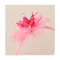 Babyhug Hair Bands With Flower Applique Free Size Pack of 2-  Peach & Purple