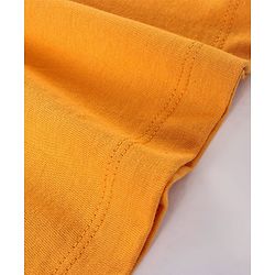 Babyhug 100% Cotton Sleeveless Frock With Embroidery - Orange