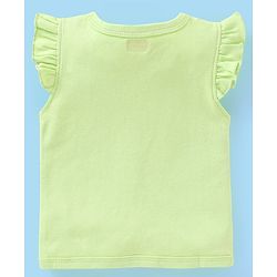 Babyhug 100% Cotton Frill Sleeves Vests Popsicle & Dot Print Pack of 3- Green & Pink