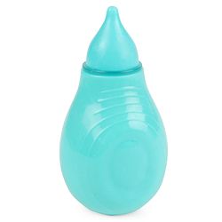 Babyhug 2-in-1 Nasal Aspirator & Ear Syringe for Babies Blue  Soft Tip| Safe | Hygienic | Newborns | BPA Free | Cold Relief | Easy to Clean | Travel Friendly