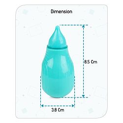 Babyhug 2-in-1 Nasal Aspirator & Ear Syringe for Babies Blue  Soft Tip| Safe | Hygienic | Newborns | BPA Free | Cold Relief | Easy to Clean | Travel Friendly