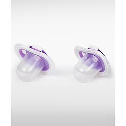 Babyhug Orthodontic Silicone Soother with Protective Cover  Pack of 2 Purple | BPA-Free | Skin-Friendly | Gentle on Gums