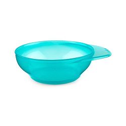 Babyhug Feeding Bowl with Soft Tip Spoon  220 ml - Turquoise Green | BPA Free | Travel-Friendly | Easy-Grip | No Phthalates | Food Grade