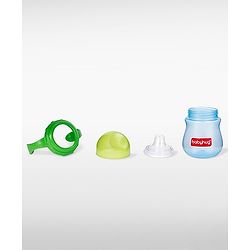 Babyhug Sipper Cup with Twin Handles for Toddlers 240 ml - Green | Spill Proof | Easy Grip | BPA Free | Spill-Resistant