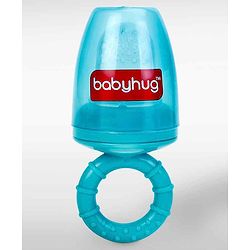 Babyhug 2-in-1 Fruit & Food Nibbler with Mesh and Silicone Sac  | Safe | BPA Free | Baby Feeder | Soft Silicone