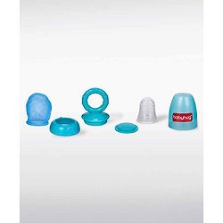 Babyhug 2-in-1 Fruit & Food Nibbler with Mesh and Silicone Sac  | Safe | BPA Free | Baby Feeder | Soft Silicone