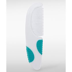 Babyhug Soft Grip Baby Hair Brush and Comb Set for Newborns & Toddlers Blue  | Gentle Scalp Care | Environment Friendly | BPA Free | Round Tip | Soft | Massage| Stimulation