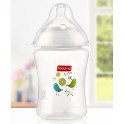 Babyhug Wide Neck Polypropylene  Anti- Colic Feeding Bottle - 250 ml