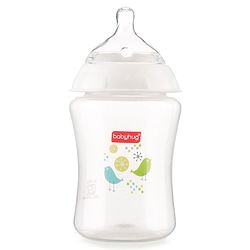 Babyhug Wide Neck Polypropylene  Anti- Colic Feeding Bottle - 250 ml