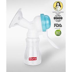 Babyhug Manual Breast Pumpwith Free Lactation Consultation  - Blue