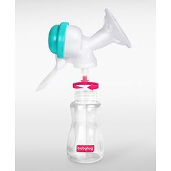 Babyhug Manual Breast Pumpwith Free Lactation Consultation  - Blue