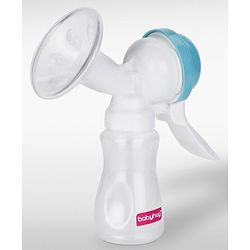 Babyhug Manual Breast Pumpwith Free Lactation Consultation  - Blue