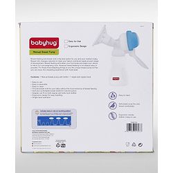 Babyhug Manual Breast Pumpwith Free Lactation Consultation  - Blue