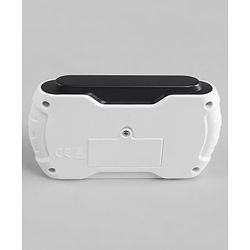 Babyhug Battery Operated Ride On Car with Music & Lights - White| Forward & Reverse Drive| Wide Comfortable Seat| Rechargeable Battery| Remote Control| Pre-loaded Music with USB & AUX