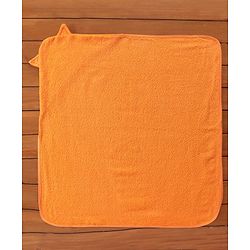 Babyhug Woven Terry Embroidered Hooded Towel Fox Print - Brown