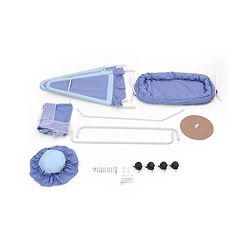 Babyhug Angel Dreams Cradle With Storage Basket & Mosquito Net - Blue