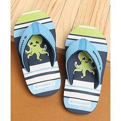 Cute Walk by Babyhug Back Strap Closure Flip Flops - Blue