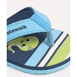 Cute Walk by Babyhug Back Strap Closure Flip Flops - Blue