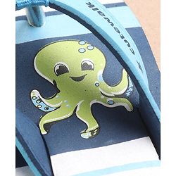 Cute Walk by Babyhug Back Strap Closure Flip Flops - Blue