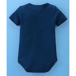 Babyhug 100% Cotton Half Sleeves Onesies Sea Life & Star Print Pack Of 5 - Blue Pink & White