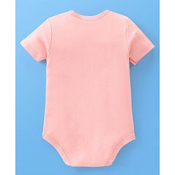 Babyhug 100% Cotton Half Sleeves Onesies Sea Life & Star Print Pack Of 5 - Blue Pink & White