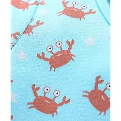 Babyhug 100% Cotton Half Sleeves Onesies Sea Life & Star Print Pack Of 5 - Blue Pink & White