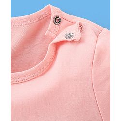 Babyhug 100% Cotton Half Sleeves Onesies Sea Life & Star Print Pack Of 5 - Blue Pink & White
