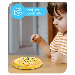 Babyhug Musical Fish Catching Game With Rotating Board 21 Fishes - Multicolour