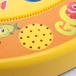 Babyhug Musical Fish Catching Game With Rotating Board 21 Fishes - Multicolour