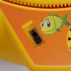 Babyhug Musical Fish Catching Game With Rotating Board 21 Fishes - Multicolour