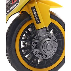 Babyhug Battery Operated Three Wheel Mini Bike With Music and Lights - Yellow