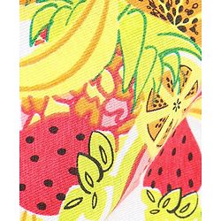 Babyhug 100% Cotton Sleeveless Fruits Printed Onesie - Green Pink & Red