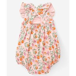 Babyhug 100% Cotton Sleeveless Onesie Floral Print - Pink