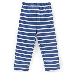 Babyhug Cotton Knit Half Sleeves Night Suit Fox Print - Navy Blue