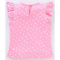 Babyhug Cotton Half Sleeves T-Shirt Tropical Graphic Print & Frill Detailing Pack of 3 - Green White & Pink