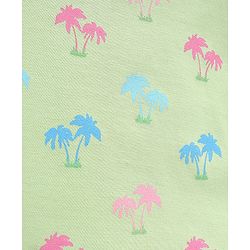 Babyhug Cotton Half Sleeves T-Shirt Tropical Graphic Print & Frill Detailing Pack of 3 - Green White & Pink