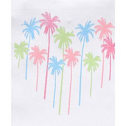 Babyhug Cotton Half Sleeves T-Shirt Tropical Graphic Print & Frill Detailing Pack of 3 - Green White & Pink