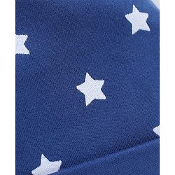 Babyhug 100% Cotton Cap Star Print Blue - Diameter 9 cm