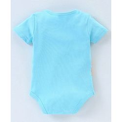 Babyhug 100% Cotton Half Sleeves Onesies with Leggings and Cap Mittens Booties Dino & Striped Print - Multicolour
