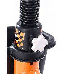 Babyhug Plug & Play Black Hawk Tricycle With Parental Push Handle & Storage Basket - Tiger Orange