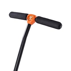 Babyhug Plug & Play Black Hawk Tricycle With Parental Push Handle & Storage Basket - Tiger Orange