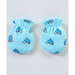 Babyhug 100% Cotton Mittens Pack of 3 - Multicolour