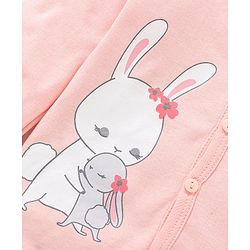 Babyhug 100% Cotton Antibacterial Full Sleeves Vests Teddy Print Pack of 3 - Red & Blue