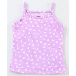 Babyhug 100% Cotton knit Sleeveless Sea Horse & Dot Printed Slips Pack of 3 - Blue Pink & Purple