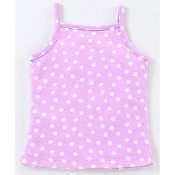 Babyhug 100% Cotton knit Sleeveless Sea Horse & Dot Printed Slips Pack of 3 - Blue Pink & Purple