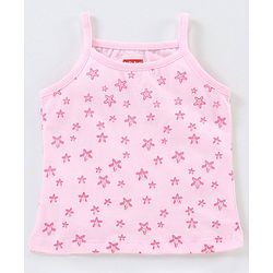 Babyhug 100% Cotton knit Sleeveless Sea Horse & Dot Printed Slips Pack of 3 - Blue Pink & Purple